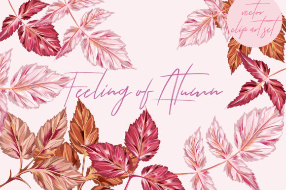 Craft Seasonal Projects with the Feeling of Autumn Vector Set