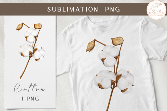 Mastering Botanical Design: The Practical Power of a Watercolor Cotton Branch Sublimation PNG