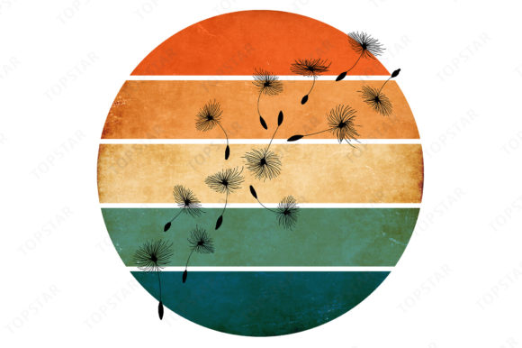 The Dandelions Flower Retro Sunset Vintage Design: More Than Just a Pretty Image