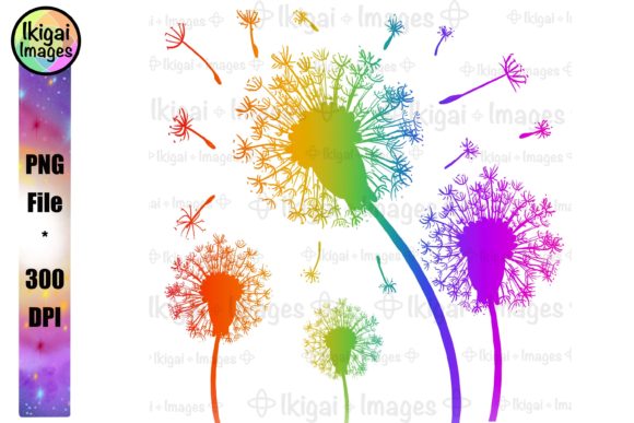The Meaning and Magic of Rainbow Dandelions Blowing in Wind Clipart
