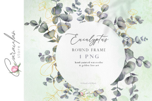 The Versatile Appeal of the Watercolor Eucalyptus Frame PNG
