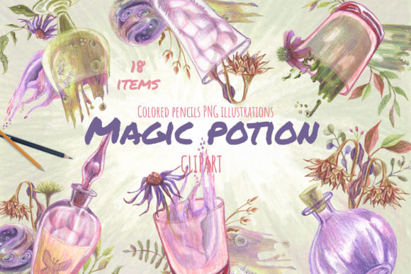 Witchcraft Kit Halloween Cliparts: A Design Resource Evaluation